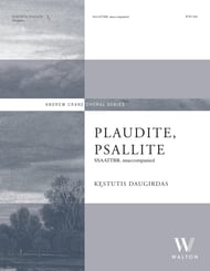 Plaudite, Psallite SSAATTBB choral sheet music cover Thumbnail
